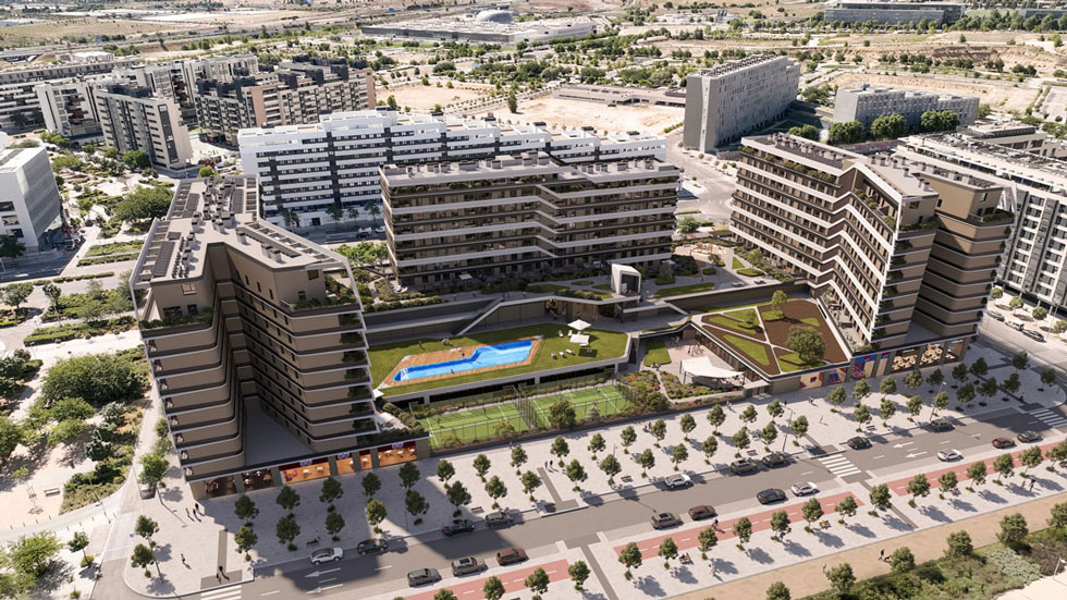 ACCIONA y Hines inauguran su primer proyecto Build to Rent en Madrid, Skypark Valdebebas, con 395 viviendas